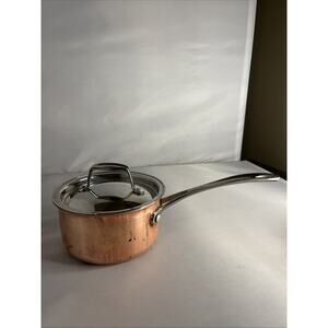 Martha Stewart Everyday COPPER 1.2 Quart Sauce Pan With Lid